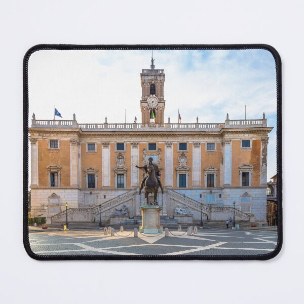Item preview, Capitolium Square (Piazza del Campidoglio) in Rome, Italy. Made by Michelangelo, it is home of Rome (Roma) City Hall designed and sold by Paolo Modena Photography - Fine Italian Art.