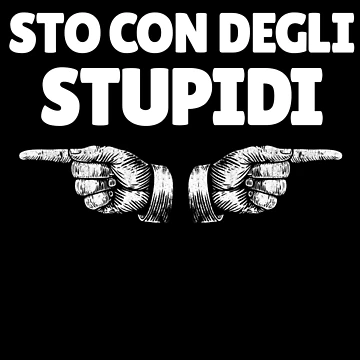 Imagen de la obra Sto Con Degli Stupidi Italian Fingers Funny I'm With Stupids Gear de DynamicDesign