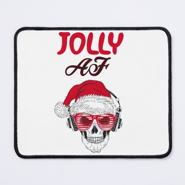 Item preview, Funny Christmas Jolly AF retro skull- Christmas retro jolly AF Classic designed and sold by Designs Of all kinds.