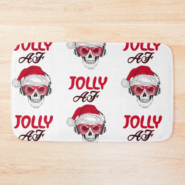 Item preview, Funny Christmas Jolly AF retro skull- Christmas retro jolly AF Classic designed and sold by Designs Of all kinds.