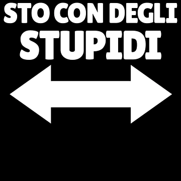 Imagen de la obra Sto Con Degli Stupidi Italian Arrows Funny I'm With Stupids Gear de DynamicDesign