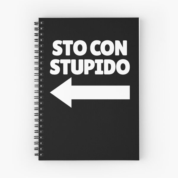 Item preview, Sto Con Stupido Italian Arrow Left Funny I'm With Stupid Gear designed and sold by DynamicDesign.