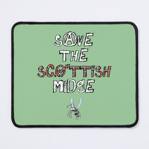 Item preview, Save The Scottish Midge biting insect mosquito funny designed and sold by SolidEarthArt.