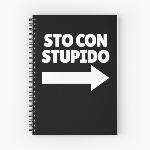 Item preview, Sto Con Stupido Italian Arrow Right Funny I'm With Stupid Gear designed and sold by DynamicDesign.