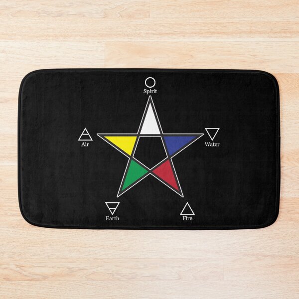 Item preview, Elemental Pentagram Fire Water Earth Air Spirit designed and sold by signsandsymbols.
