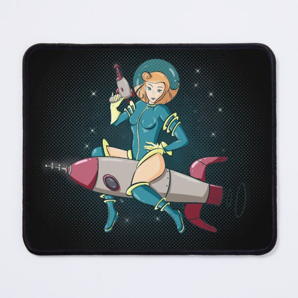 Item preview, Rocket Ride Pinup designed and sold by Don Corgi Art.