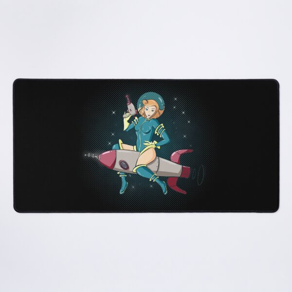 Rocket Ride Pinup Desk Mat