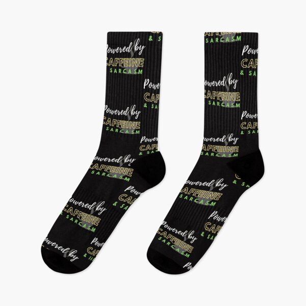 Item preview, Powered by Caffeine and Sarcasm designed and sold by RudeBeeDesigns.