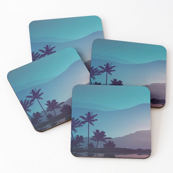 Item preview, Sunset minimal palm tree digital artwork designed and sold by Bkstores.