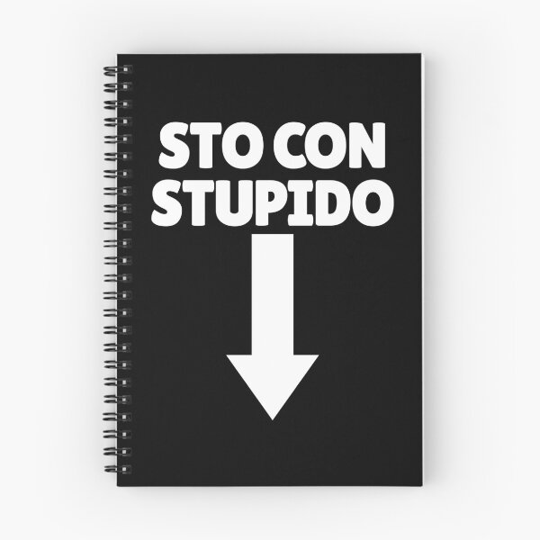 Item preview, Sto Con Stupido Italian Arrow Down Funny I'm With Stupid Gear designed and sold by DynamicDesign.