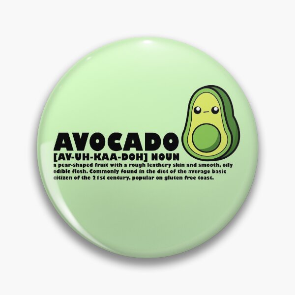 Item preview, Cartoon Avocado || Kawai || Urban Definition designed and sold by cookingwithten.