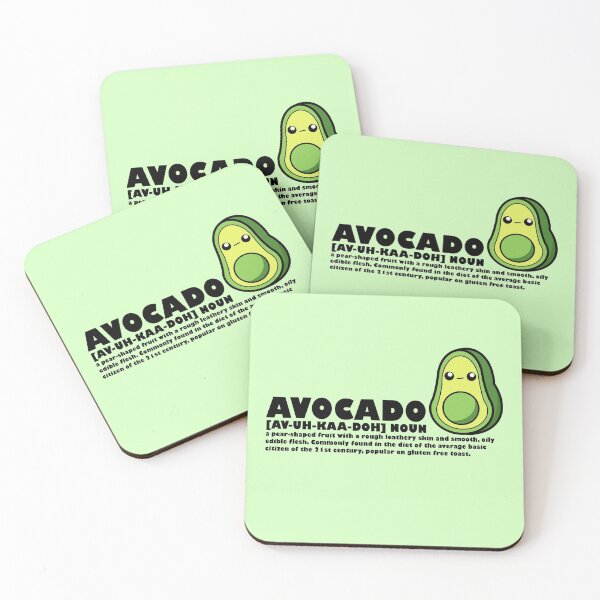 Item preview, Cartoon Avocado || Kawai || Urban Definition designed and sold by cookingwithten.