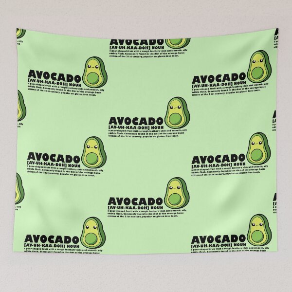 Item preview, Cartoon Avocado || Kawai || Urban Definition designed and sold by cookingwithten.