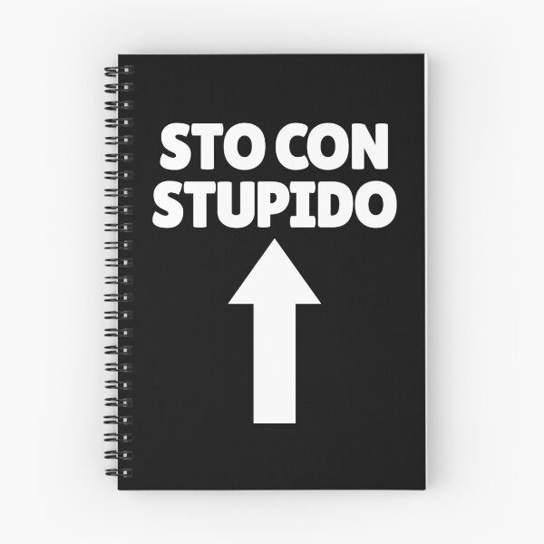 Item preview, Sto Con Stupido Italian Arrow Up Italy Funny I'm Stupid Gear designed and sold by DynamicDesign.