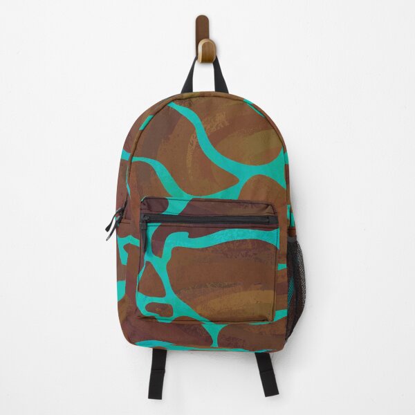 Item preview, Giraffe Brown and Teal Print designed and sold by ImagineThatNYC.