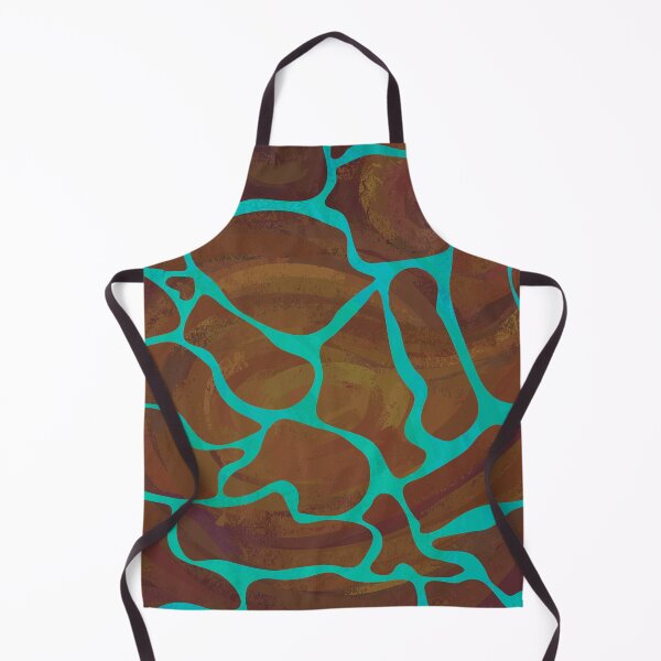 Item preview, Giraffe Brown and Teal Print designed and sold by ImagineThatNYC.