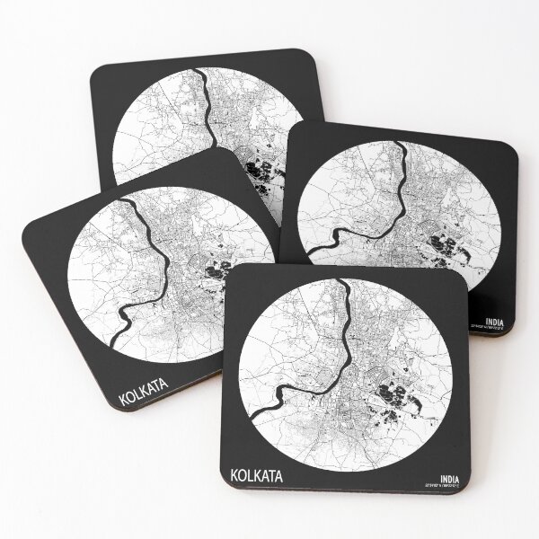 Item preview, Kolkata City Map of West Bengal, India - Full Moon designed and sold by deMAP.