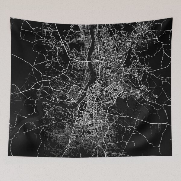 Item preview, Kolkata City Map of West Bengal, India - Full Moon designed and sold by deMAP.