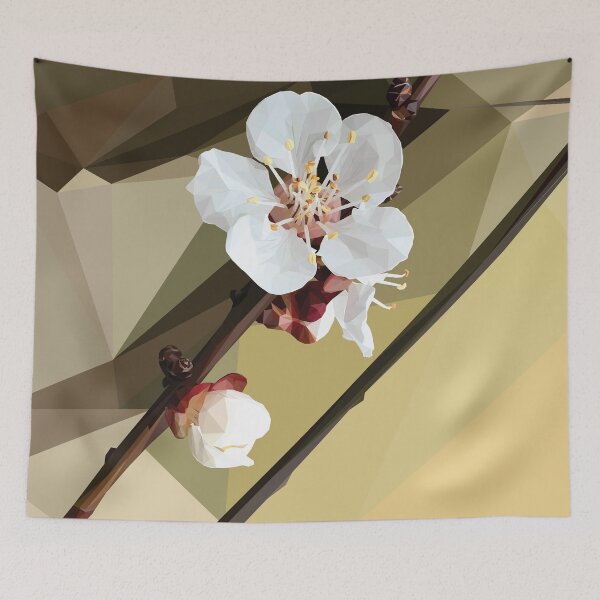 Item preview, Low Poly Plum Blossom designed and sold by ErinFCampbell.