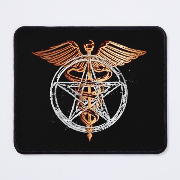 Item preview, Caduceus Pentagram designed and sold by signsandsymbols.