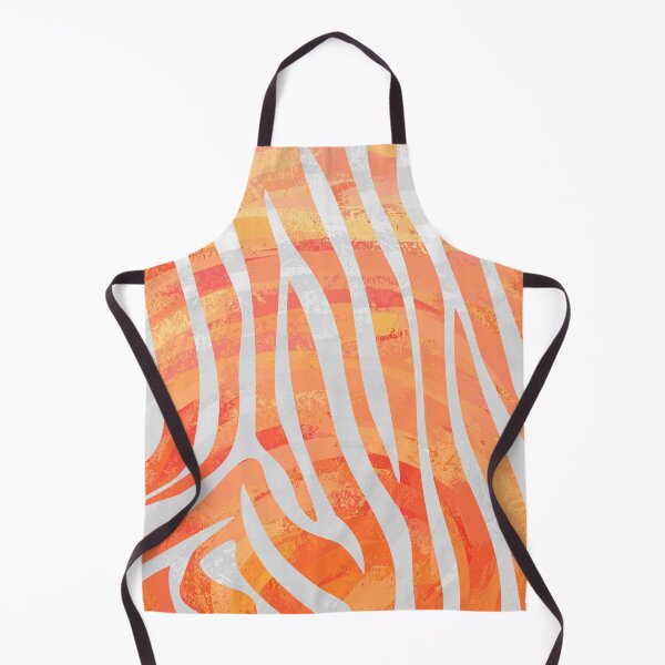 Item preview, Zebra Orange and White Print designed and sold by ImagineThatNYC.