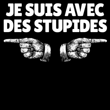 Imagen de la obra Je Suis Avec Dec Stupides Finger Left Right I'm With Stupids Gear de DynamicDesign