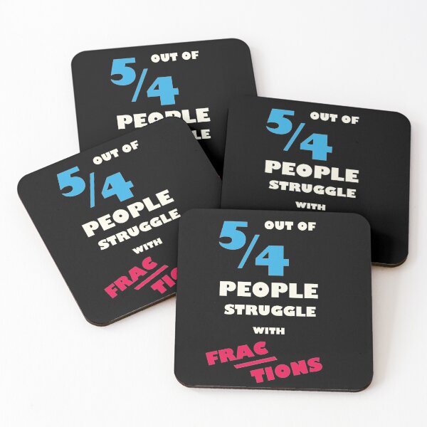 Item preview, 5 Out of 4 Struggle with Fractions designed and sold by TheUnknown93.