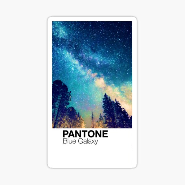 Pantone Blue Stickers for Sale