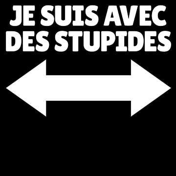 Imagen de la obra Je Suis Avec Dec Stupides French Arrows I'm With Stupids Gear de DynamicDesign