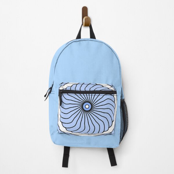 Item preview, blue vortex illustrated flower NFT designed and sold by AurelsPrints.