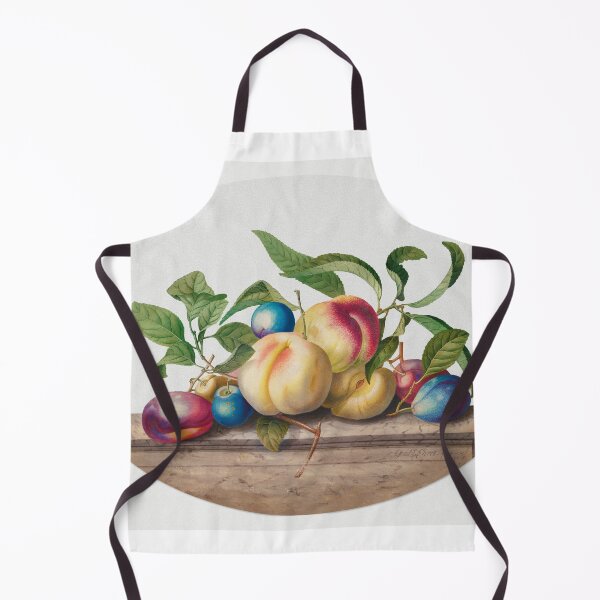 Item preview, Fruit Arrangement: Peaches and Plums on a Slab of Marble (1742) by Georg Dionysius Ehret. Original from The Cleveland Museum of Art. designed and sold by LenaShines.