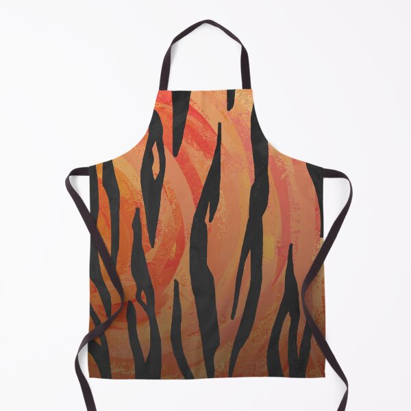 Aperçu de l'œuvre Tiger Hot orange and Black Print créée et vendue par ImagineThatNYC.