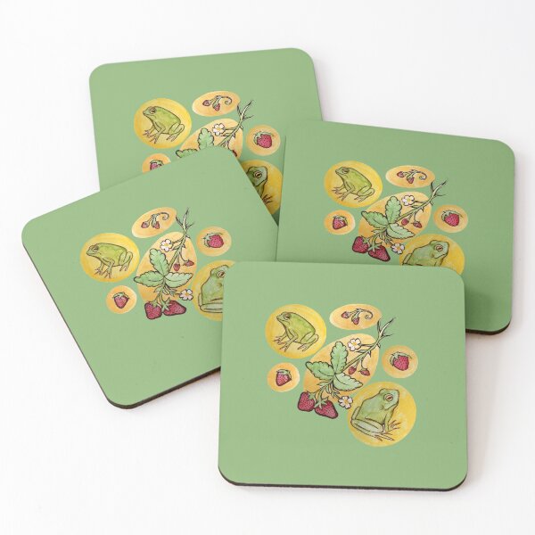 Item preview, Frogs and Strawberries designed and sold by FrictionMaxxing.