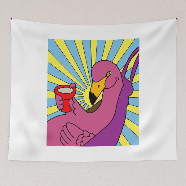 Item preview, Time Out Drink Flamingo Rest Pink Bird designed and sold by flofin.