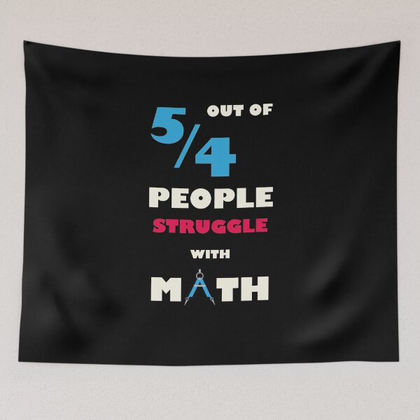 Item preview, 5 Out of 4 Struggle with Math designed and sold by TheUnknown93.