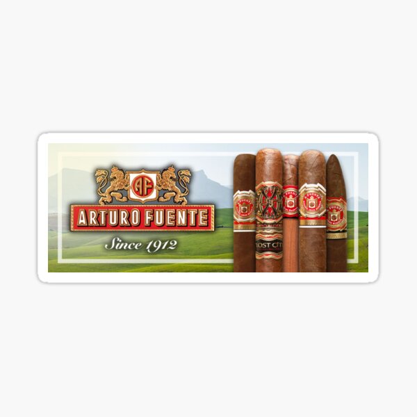 decal 8" Fuente Fuente Opus X cigar sticker Arturo Fuente 