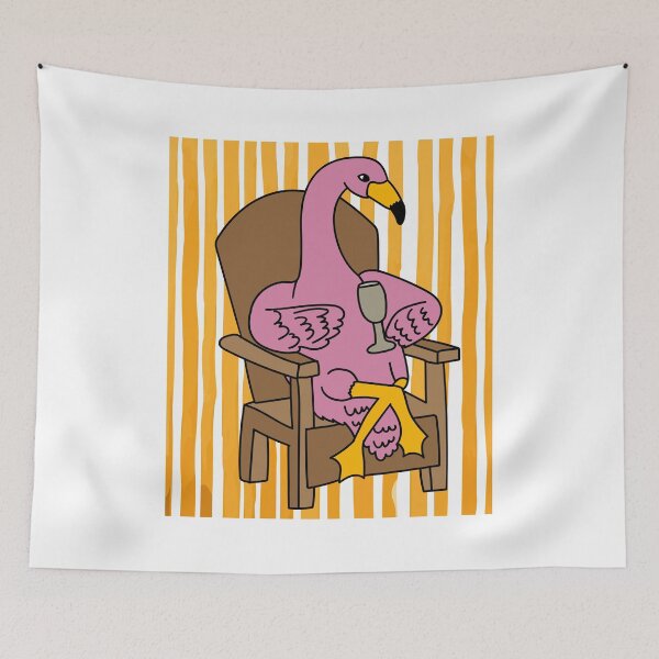 Item preview, Time Out Drink Flamingo Rest Pink Bird designed and sold by flofin.