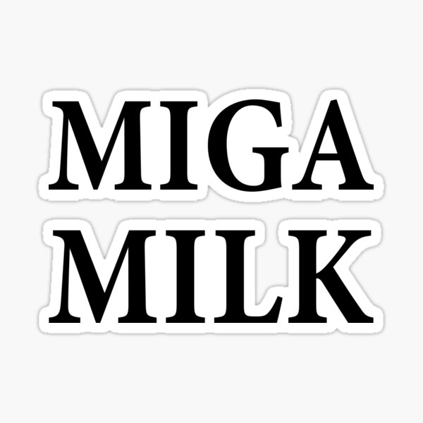 Mega Milk Sticker By Vintage Tee Redbubble