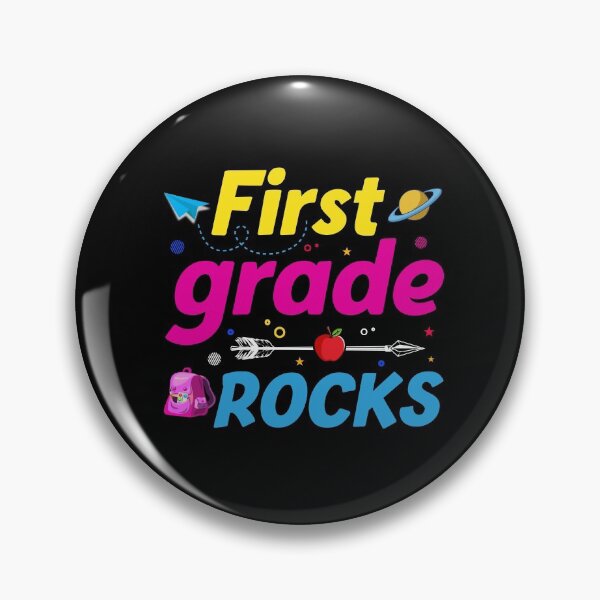 Item preview, First Grade Rocks Back To School 1st Graders & Teachers designed and sold by TrenddyArts.