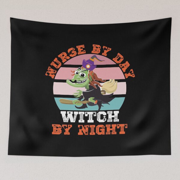Item preview, Nurse by day witch by night, Funny Nurse Halloween designed and sold by plussorn.