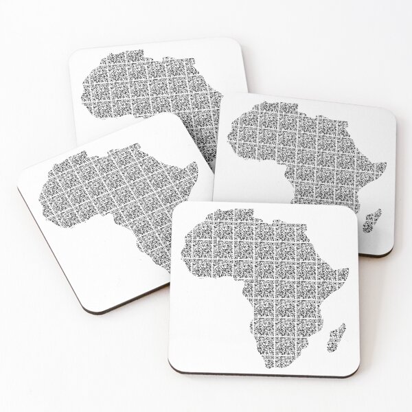 Item preview, Africa QR Code (Black) designed and sold by ThomBlue.