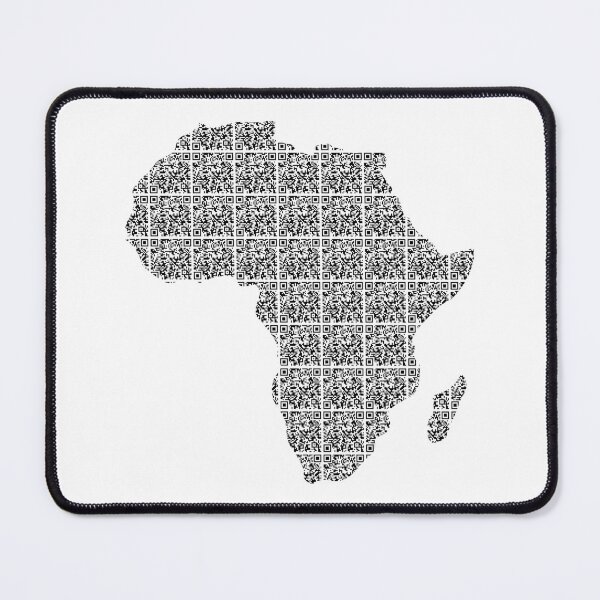 Item preview, Africa QR Code (Black) designed and sold by ThomBlue.