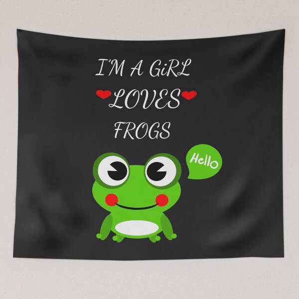 Item preview, Just a Girl who Loves Frogs Gift designed and sold by hadilino.
