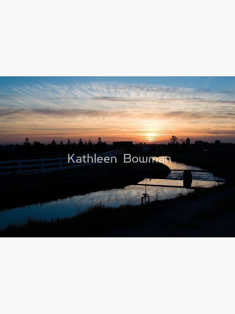 Canal Sunset by KathleenBowman