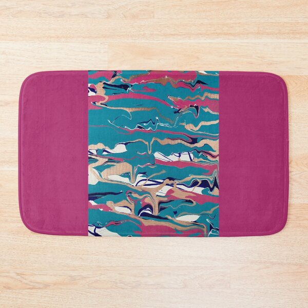 Item preview, Blue, Pink, Rose Gold Paint Pour designed and sold by Adelle Smith.