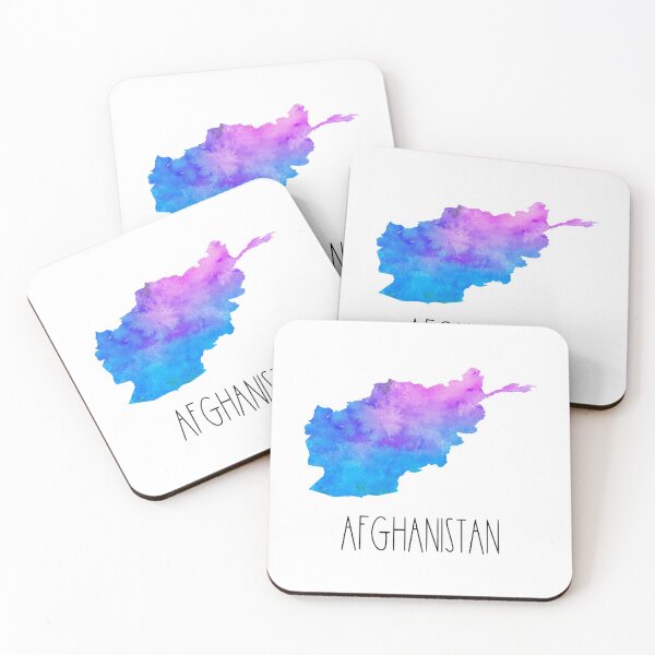 Item preview, Afghanistan Watercolor Map - Afghan designed and sold by MountainD.