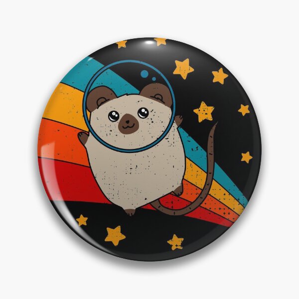 Item preview, Cute Vintage Pointed Siamese Fancy Mouse Owner Retro Pet Mouse In Space designed and sold by JokeGysen.