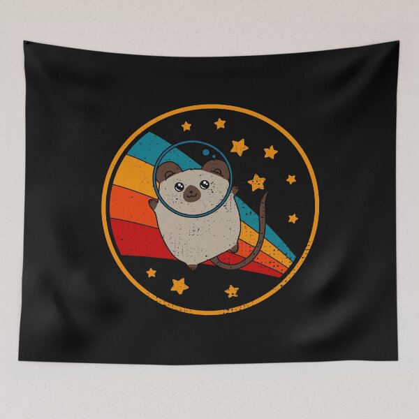 Item preview, Cute Vintage Pointed Siamese Fancy Mouse Owner Retro Pet Mouse In Space designed and sold by JokeGysen.