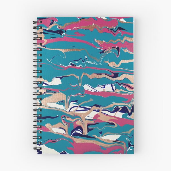 Item preview, Blue, Pink, Rose Gold Paint Pour designed and sold by Adelle Smith.