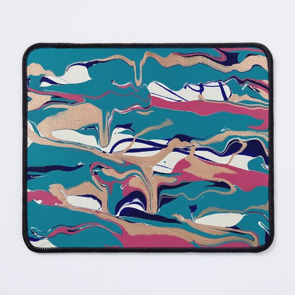 Item preview, Blue, Pink, Rose Gold Paint Pour designed and sold by Adelle Smith.